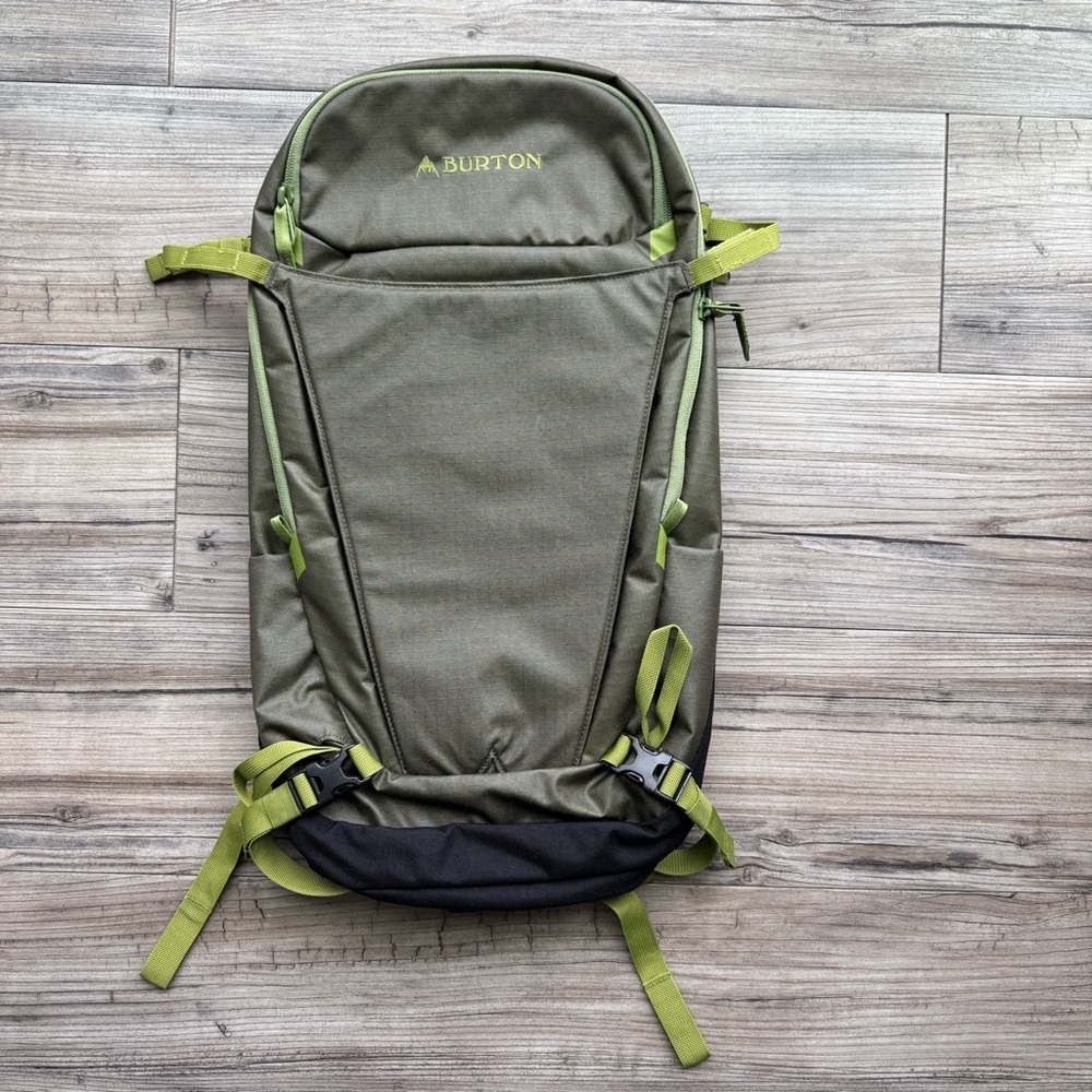 New Burton Green and Black Tactical Backpack with Adjustable Straps